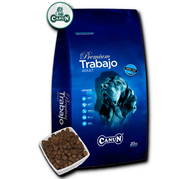 Canun Trabajo 20 kg karma premium dla psów energicznych i myśliwskich na kurczaku (30%) i ryżu