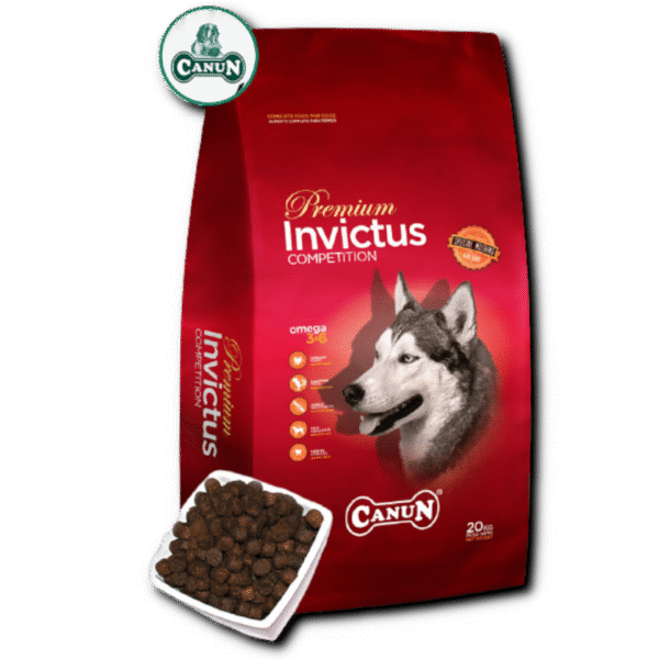 Canun Invictus 20kg karma premium dla psa z jagnięciną (mięso 30%), ryżem (25%) i rybą - obrazek 2