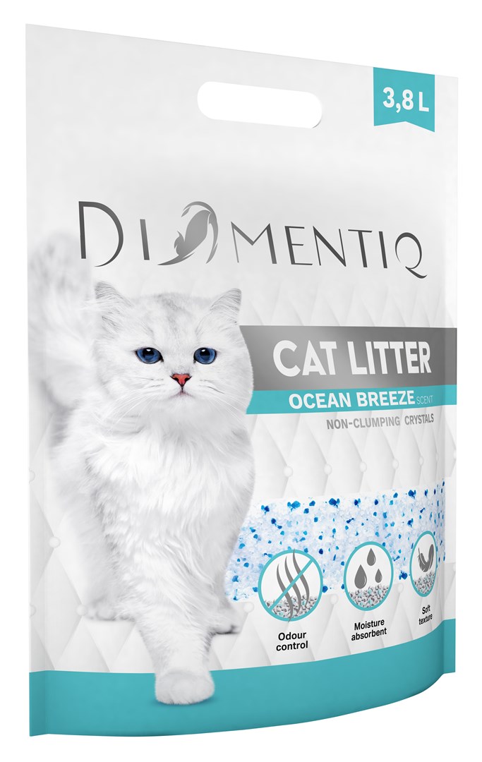 DIAMENTIQ Ocean Breeze - żwirek niezbrylający - 3,8 l - obrazek 2