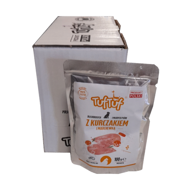 TUF TUF Saszetka kurczak z marchewką 100 g x 10 szt.