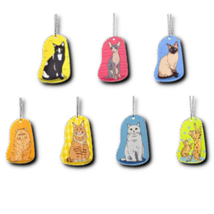 Odświeżacz powietrza zawieszka do auta kot różne zapachy Vanillia / Bergamot