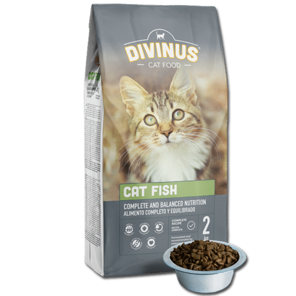 Divinus Cat Fish dla kotów dorosłych 2kg - obrazek 2
