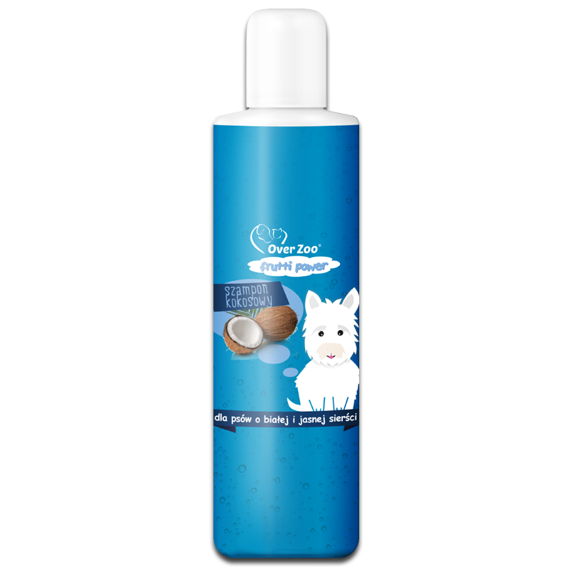 Szampon kokosowy dla psów o białej i jasnej sierści 200ml