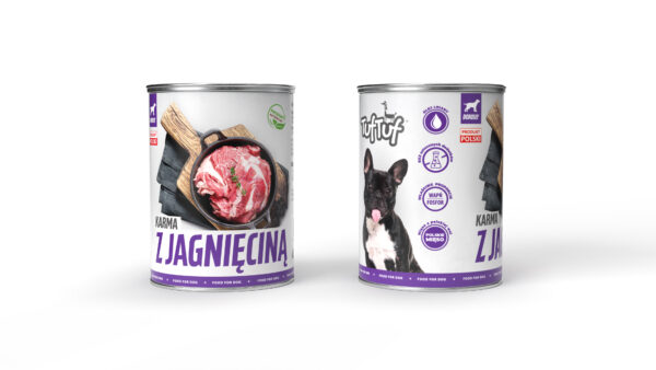 TUF TUF [Zestaw] Mokra karma dla psa z jagnięciną 400g x 12szt. - obrazek 3