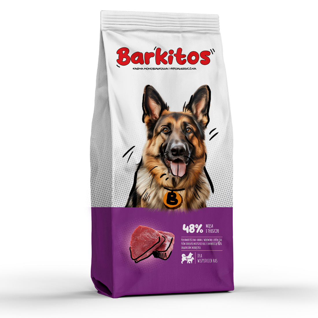 Barkitos wołowina z ryżem 18 kg - obrazek 3