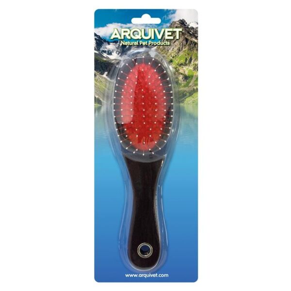 ARQUIVET Szczotka dwustronna dla psa/kota 22 x 5,5 cm - obrazek 2