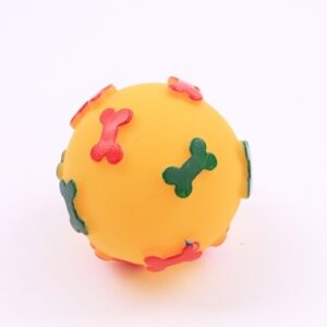 CHICO Zabawka piłka w kostki 6 cm żółta