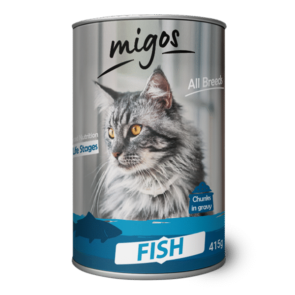 Migos Cat Fish dla kotów dorosłych 415g x 24 - obrazek 2