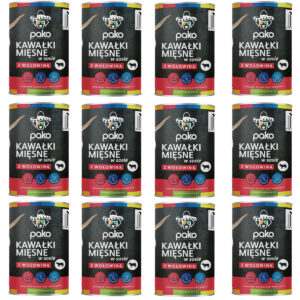 PAKO mokra karma dla psa kawałki w sosie wołowina 12x415g