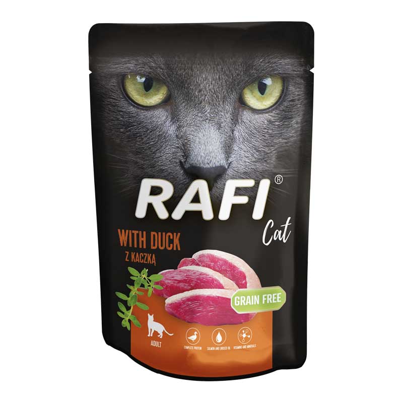 Rafi Cat saszetka kaczka 10 x 100 g - obrazek 2