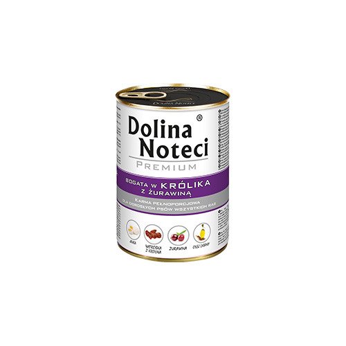 Dolina Noteci Premium bogata w królika z żurawiną 24 x 400g - obrazek 2
