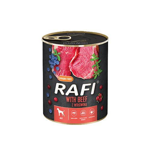 Rafi z wołowiną, borówką i żurawiną 12 x 800 g - obrazek 2