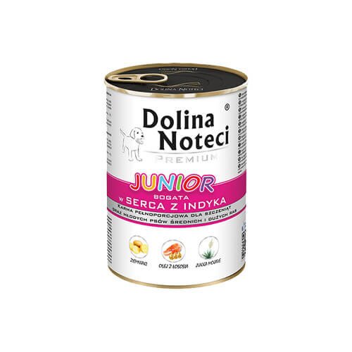 Dolina Noteci Junior bogata w serca z indyka 24 x 400 g - obrazek 3