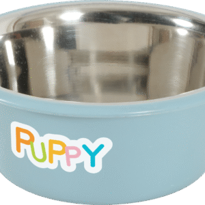 Miska plastikowa PUPPY z podstawką antypoślizgową kol. niebieski
