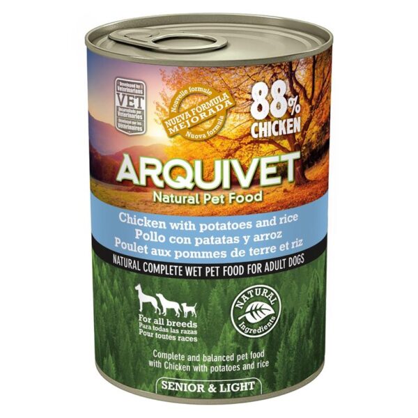 ARQUIVET Mokra karma dla psów SENIOR & LIGHT 12x400g - obrazek 2