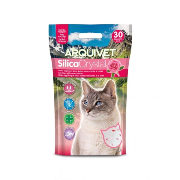 ARQUIVET Żwirek silikonowy o zapachu róży 3,8 l - obrazek 2
