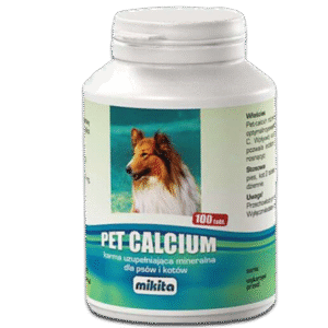 Mikita Pet Calcium - preparat witaminowy z magnezem i wit. C 100 tab.