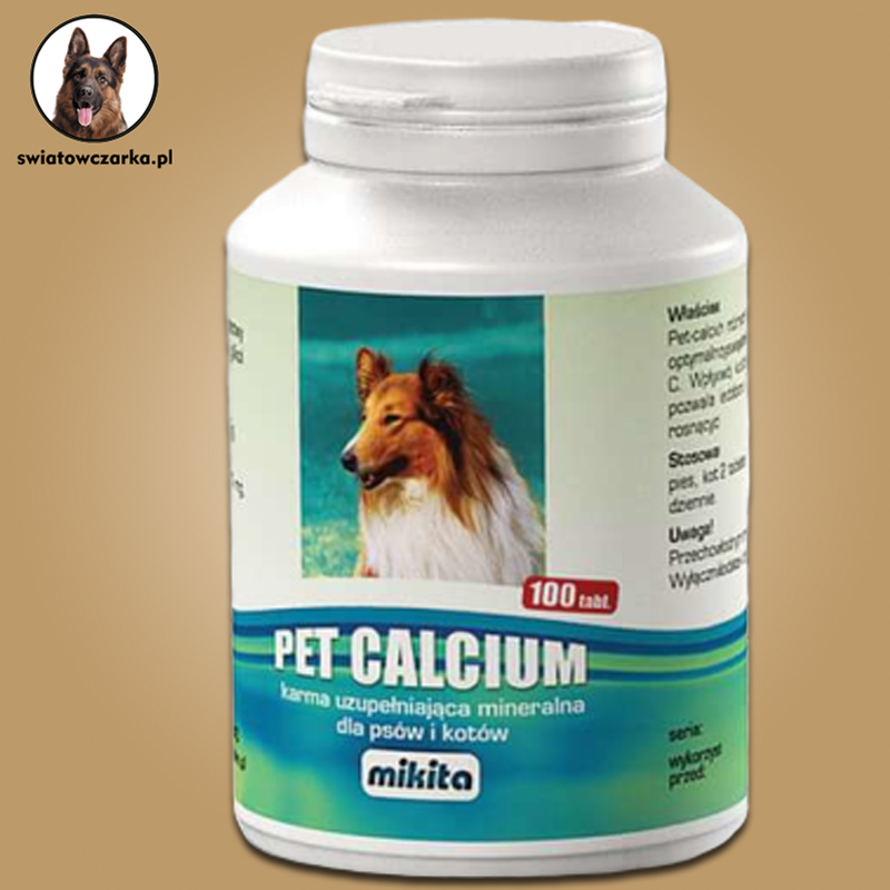 Mikita Pet Calcium - preparat witaminowy z magnezem i wit. C 100 tab. - obrazek 2
