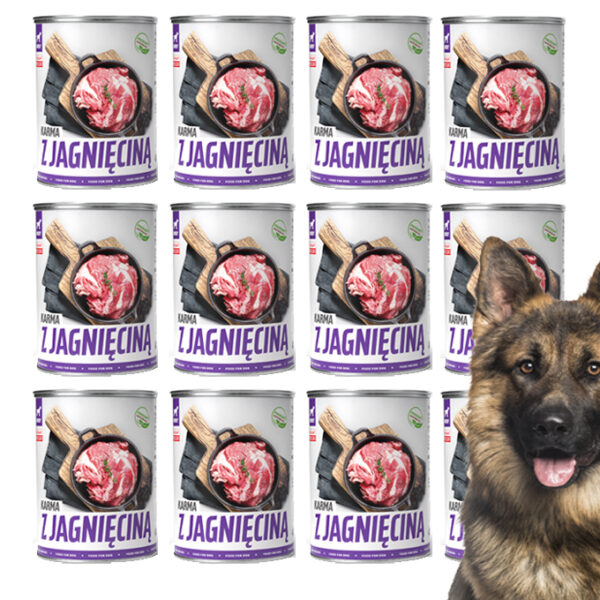 TUF TUF [Zestaw] Mokra karma dla psa z jagnięciną 400g x 12szt. - obrazek 2