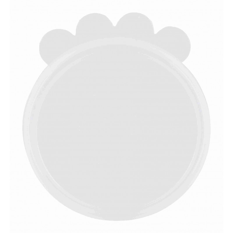 Wieczko na puszki, silikonowe, o 7,6 cm, przezroczyste 2 sztuki